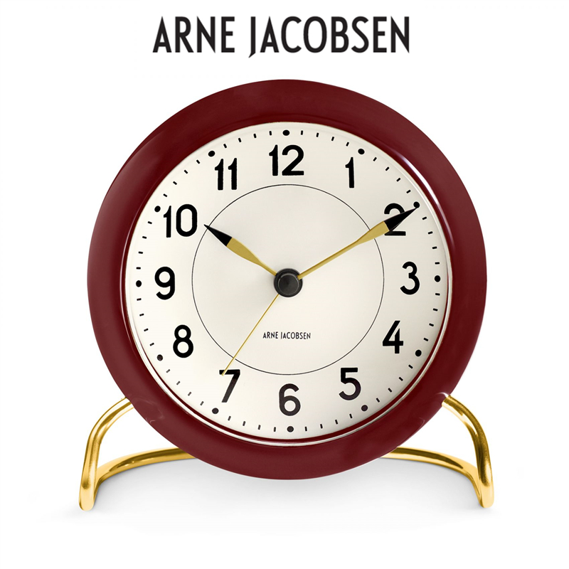 丹麦Rosendahl进口钟表摆件桌面时钟高级闹钟轻奢静音复古小台钟